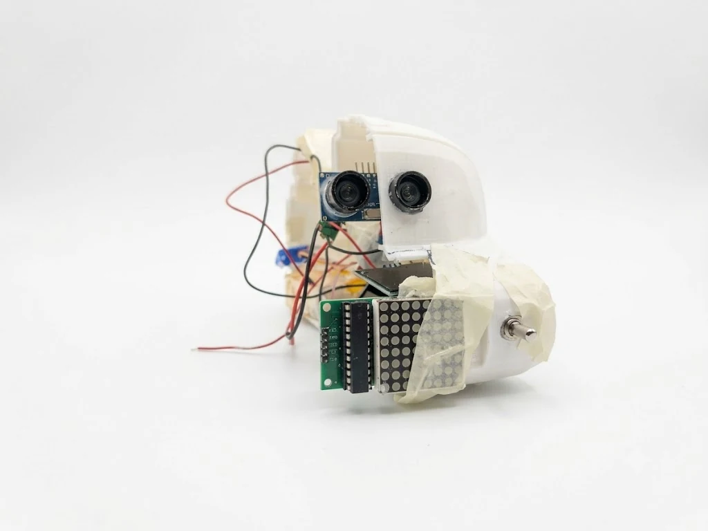 3D-printed shell, head