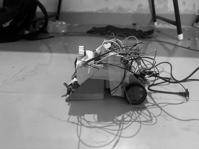 Chassis on the floor