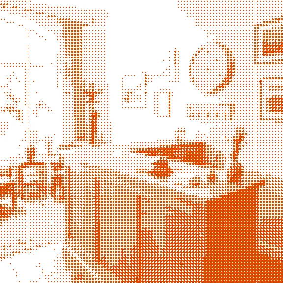 Comic panel: an empty hotel lobby with a reception desk