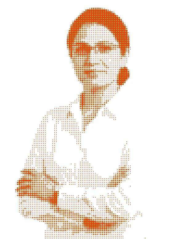 Halftone portrait of Meera Kapoor, a central point of contact for a hotel chain